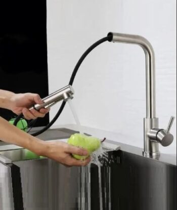 Inox Spiralli Mutfak Evye Bataryası Çift Modlu tasarruf Fonksiyonlu Mat Krom Uzatmalı Yeni Model