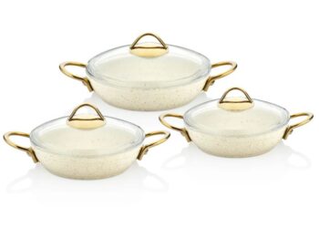 K-529 Granit Sahan Set Çelik Krem