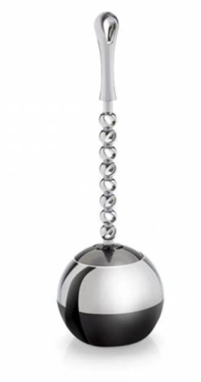 Flora F-110 Paslanmaz Krom Görünümlü Tombul Tuvalet Fırçası