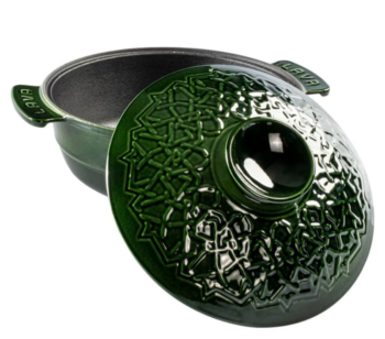 Anatolıa Selçuklu Güveci Majolica 26 Cm - Yeşil