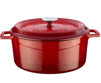 Lava Demir Döküm Trendy Serisi Derin Tencere Kırmızı - 28 Cm