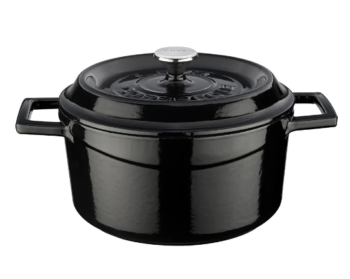 Lava Demir Döküm Trendy Serisi Derin Tencere Siyah - 28 Cm