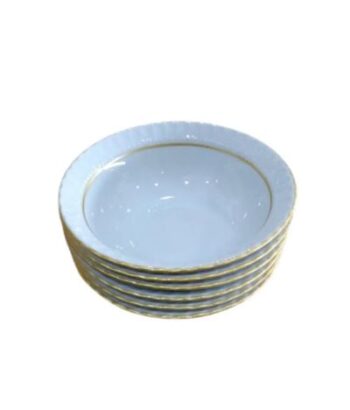 Kütahya Porselen 13 Cm Sedef Yaldızlı Kase 6 Adet