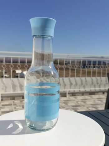 Hane Adet Detoks Özellikli Gala Desen Sürahi & Karaf Su Şişesi Mavi