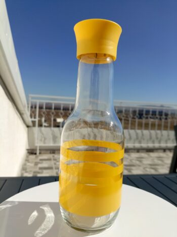 Hane 1 Adet Detoks Özellikli Gala Desen Sürahi & Karaf Su Şişesi Sarı