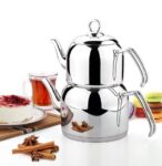 MENEKŞE K-307 ORTA ÇELİK SAPLI SADE ÇAYDANLIK