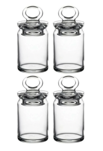 Miraçer Kitchen Cam Kavanoz Baharatlık 4 Lü