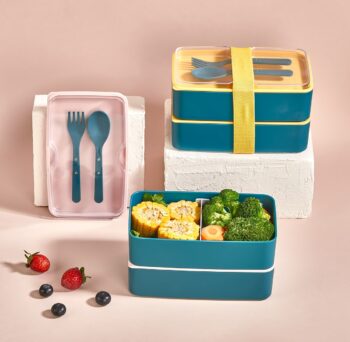 Miraçer Pinterest Dikdörtgen Saklama Kabı – Lunch Box – Yeşil